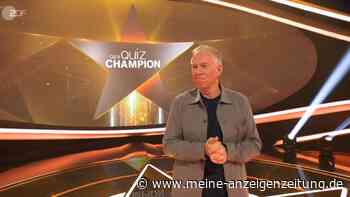ZDF-Zuschauer müssen sich umstellen: „Der Quiz-Champion“ läuft nicht auf gewohntem Sendeplatz