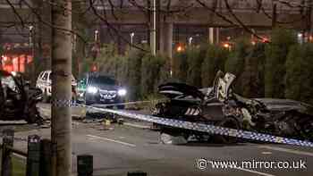 Man dies after 'stealing Mustang' before crashing head-on into Range Rover