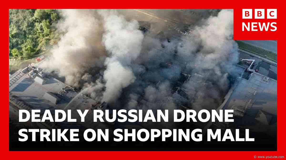 Deadly Russian attack on shopping mall - 15 dead and 130 injured in double drone strike | BBC News