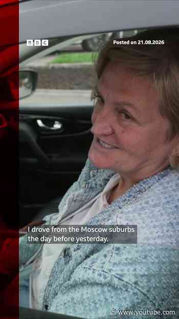 Russians queue hours for petrol as Ukrainian strikes affect supply. #BBCNews
