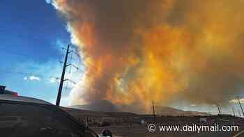 State of emergency declared as massive wildfires rip across 10,000 acres of Nevada forcing thousands to evacuate their homes