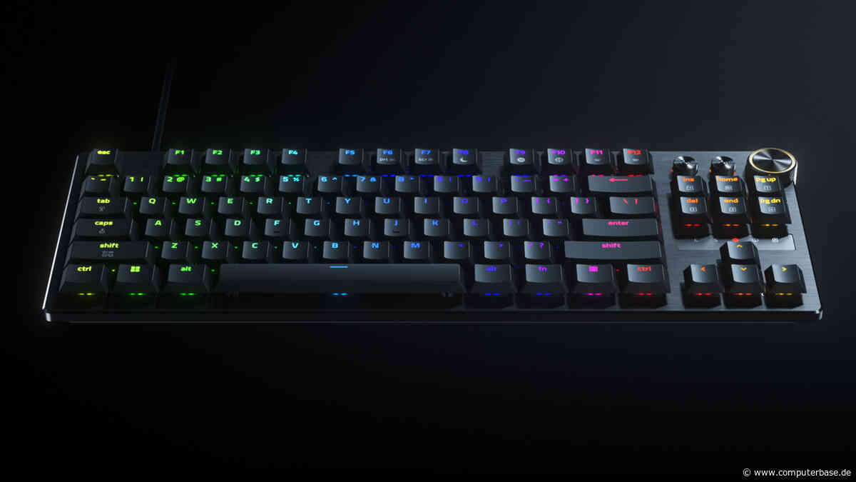 0,39 ms Reaktionszeit: Razers flache Tastatur schaltet schneller