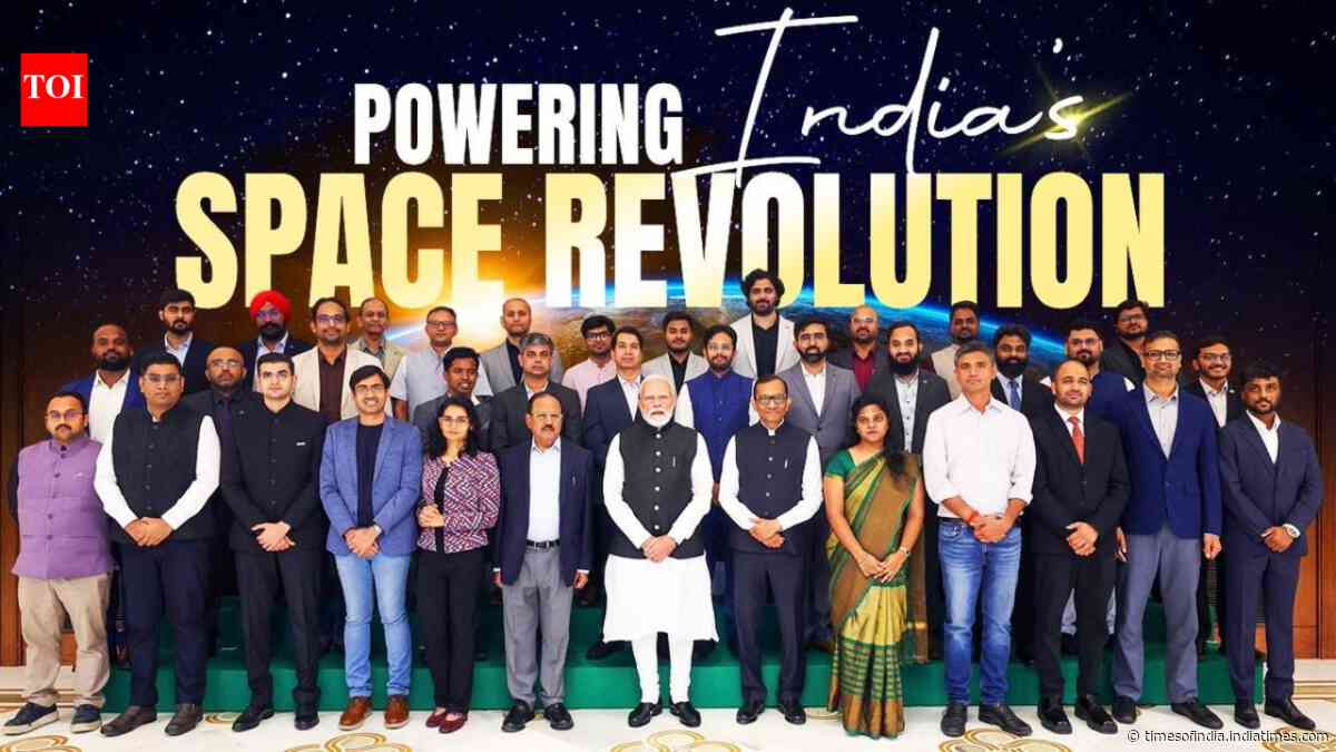 ‘Impressed by their energy &amp; ambition’: PM Modi meets India’s space startups on National Space Day