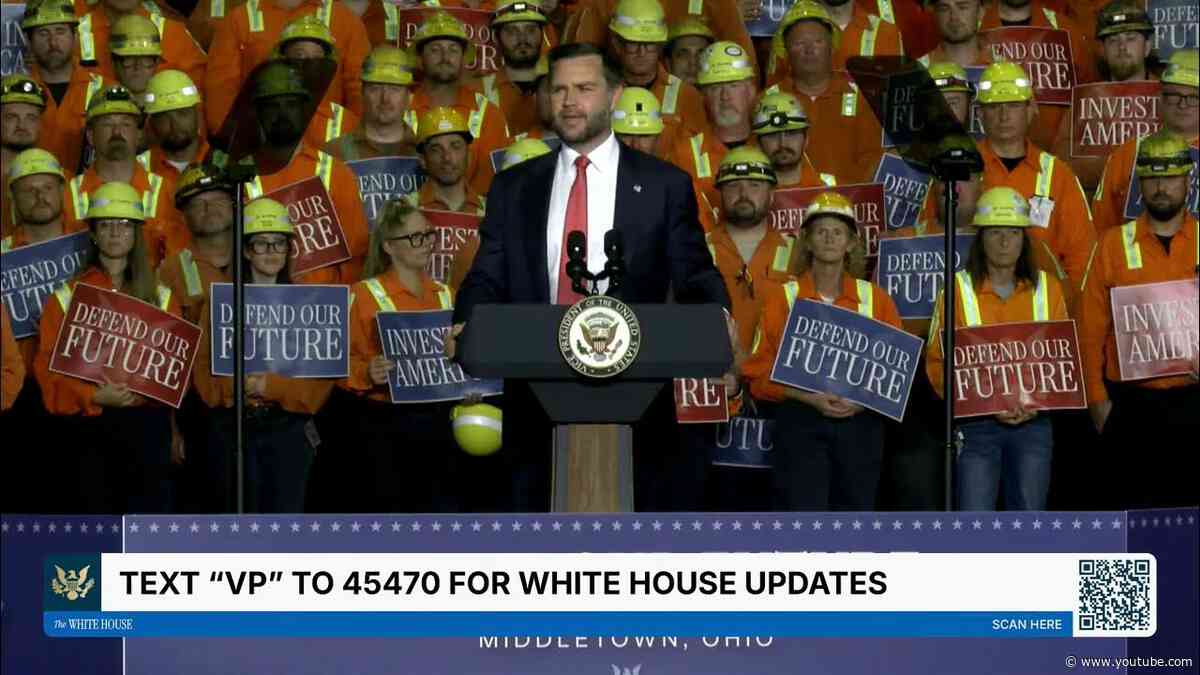 Vice President JD Vance Delivers Remarks in Middletown, OH