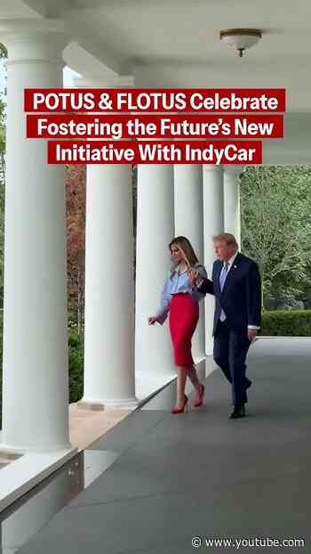 FLOTUS & POTUS Arrive to Celebrate Fostering the Future's New Initiative With IndyCar