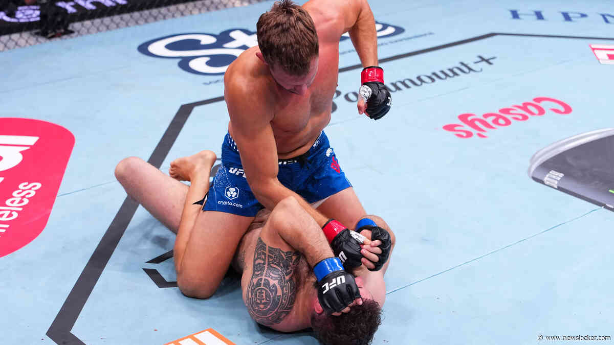 Reinier de Ridder wint op indrukwekkende wijze eerste UFC-gevecht in nieuwe klasse