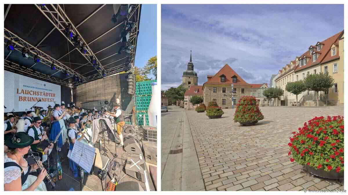 Wenn die Blasmusik fehlt: Rohrdorfer Kapelle hilft bei Brunnenfest in Bad Lauchstädt aus