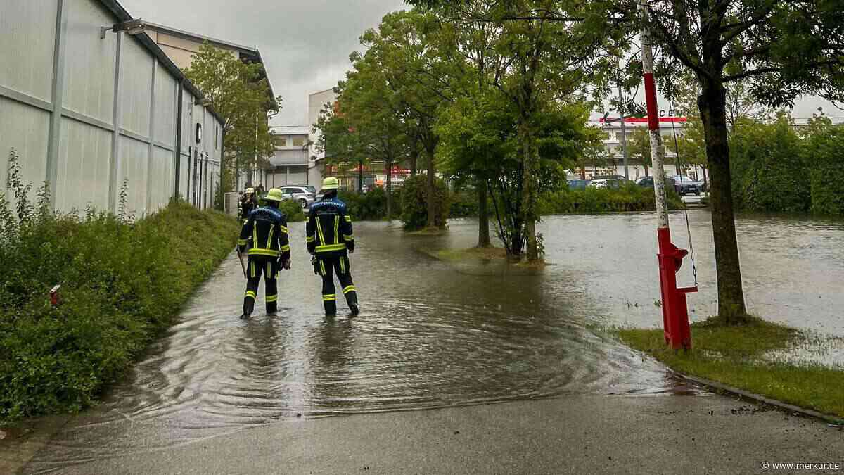 Starkregen im Landkreis Dachau: 32 Feuerwehreinsätze in neun Stunden