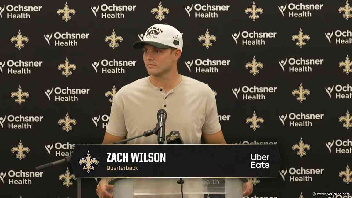 Zach Wilson | Saints-Rams Postgame | 2026 NFL Preseason Week 2