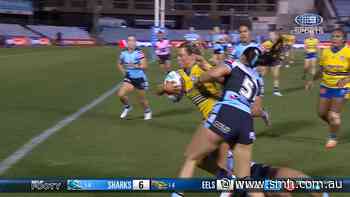 Owen barges past two defenders