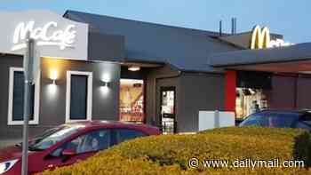 Tense moment McDonald's worker chants 'Free Palestine' at drive-thru customers as they were complaining about their order