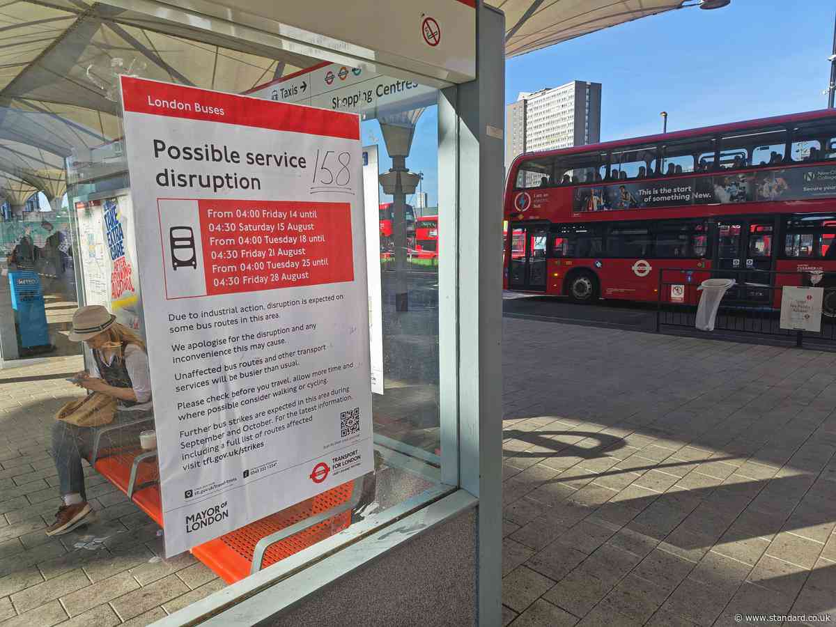 London bus strikes over sweltering temperatures to resume next week after drivers reject deal