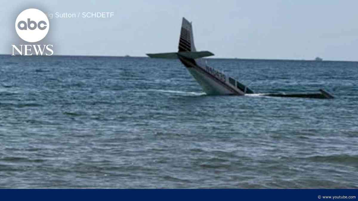 Pilot survives after small plane crashes off the coast of Florida