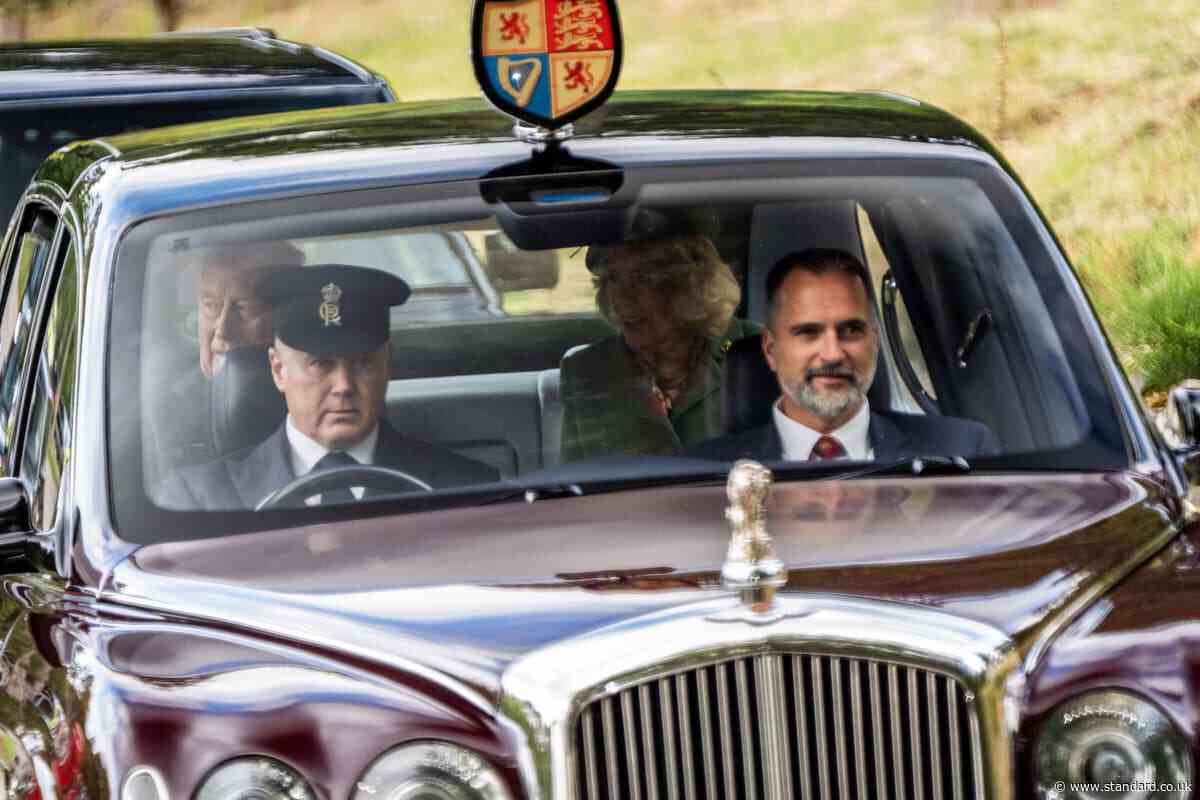 Royals attend church service near Balmoral estate