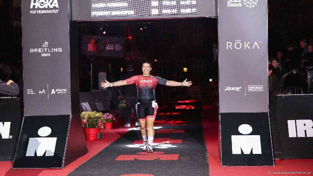 Yorkshire woman completes brutal full-distance Ironman challenge for brother