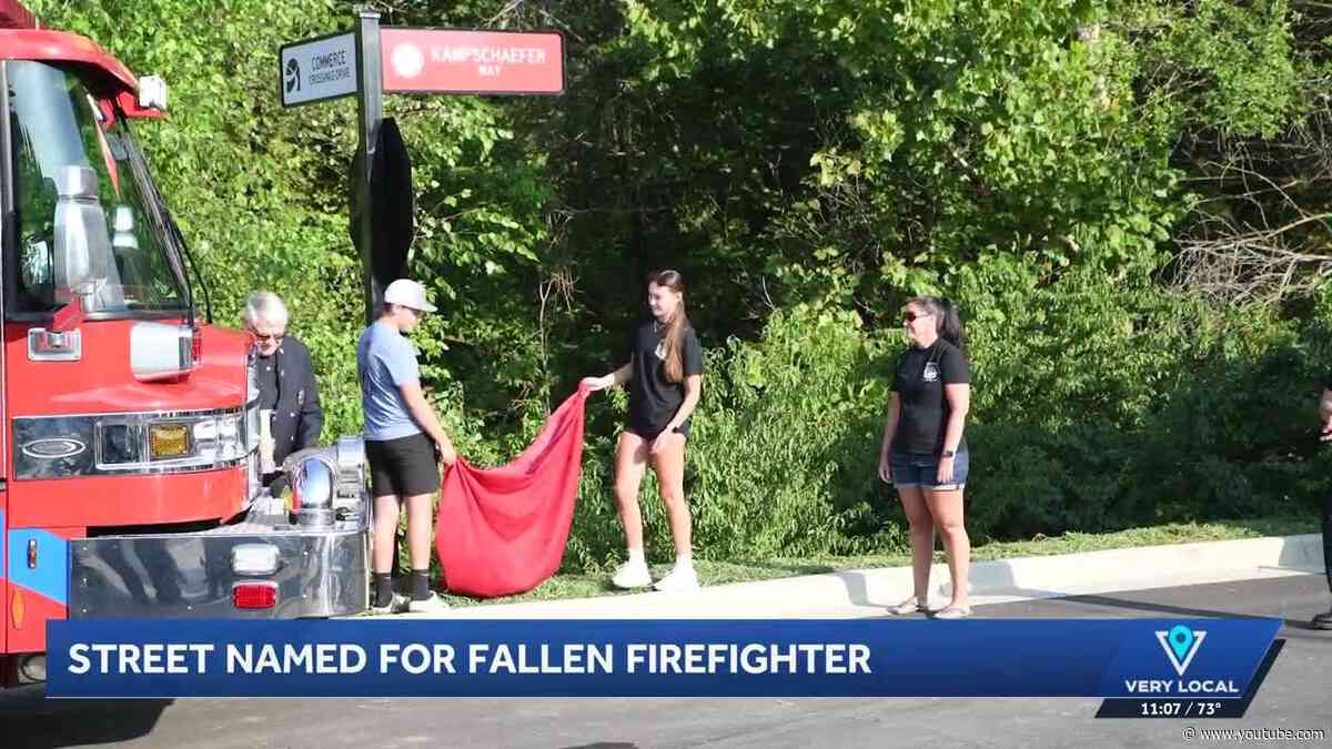 Street sign dedicated to Okolona firefighter 9 years after his death