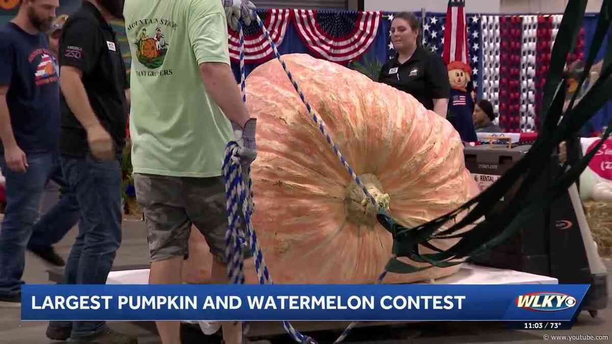 Kentucky State Fair crowns giant pumpkin, watermelon champions