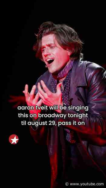 Aaron Tveit returns to Broadway’s MOULIN ROUGE! tonight!