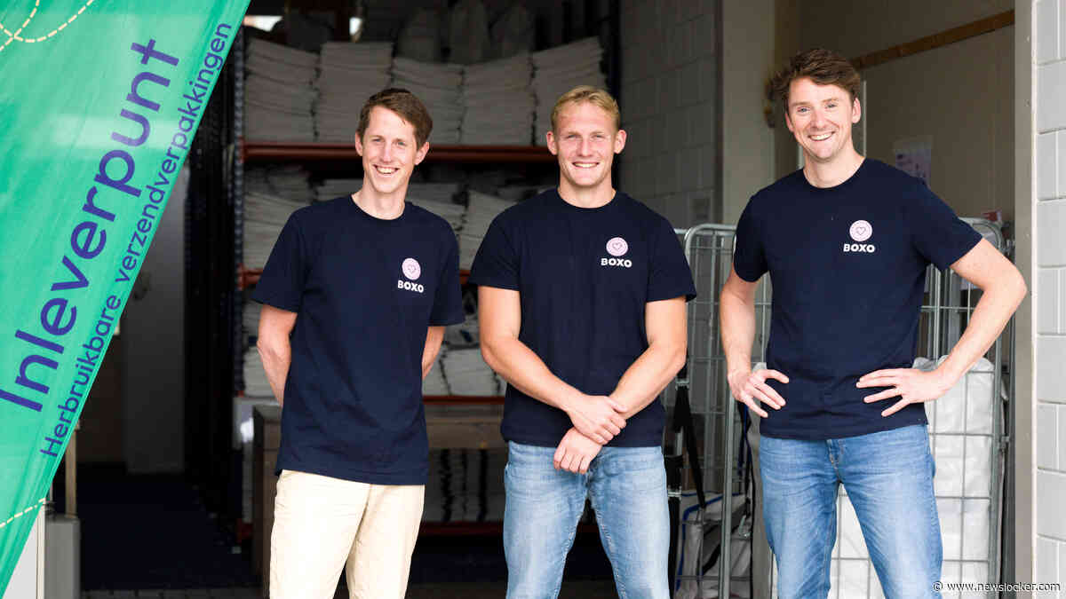 Marcel, Okke en Lucas willen statiegeld op bezorgdozen: ’Grote spelers kijken met interesse naar ons systeem’