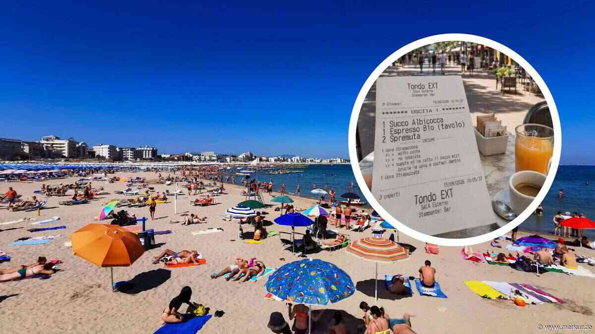 „Bin immer noch schockiert“: Italien-Urlauberin fassungslos über Spuck-Anweisung auf Kassenzettel