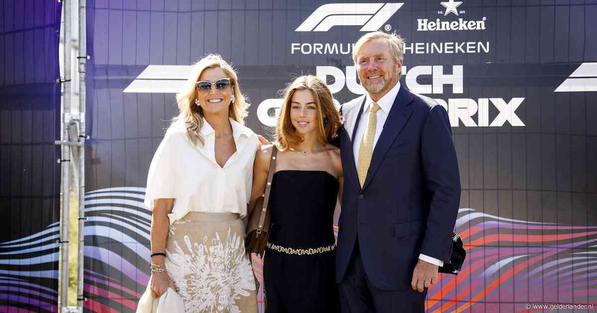 Willem-Alexander, Máxima en Alexia stralen bij laatste circuit van Zandvoort
