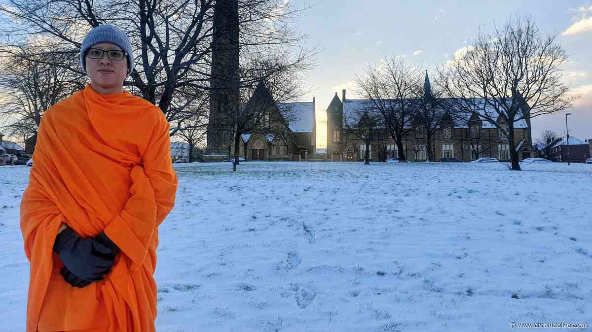 Buddhist monk attacked by balaclava-clad electric bike rider in North East park