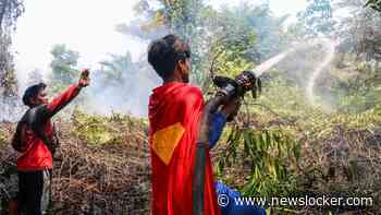 De superheld van Indonesië: jongen (17) helpt in Superman-kostuum bosbranden te bestrijden