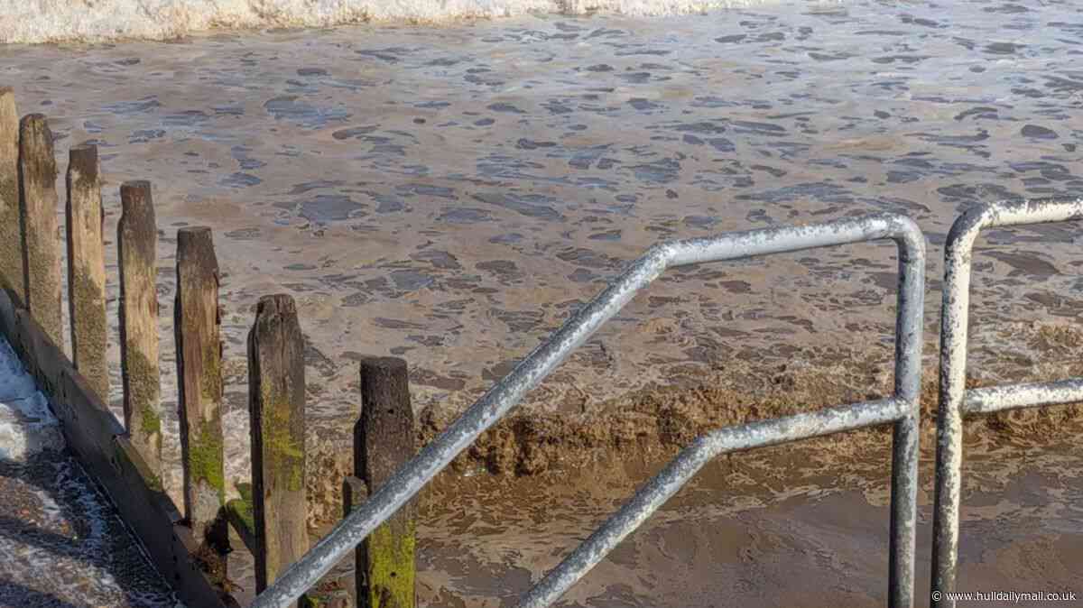 Alarm over suspected sewage at Hornsea beach