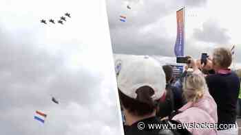 Spectaculaire beelden: luchtmacht voert flyby uit bij laatste Grand Prix van Nederland