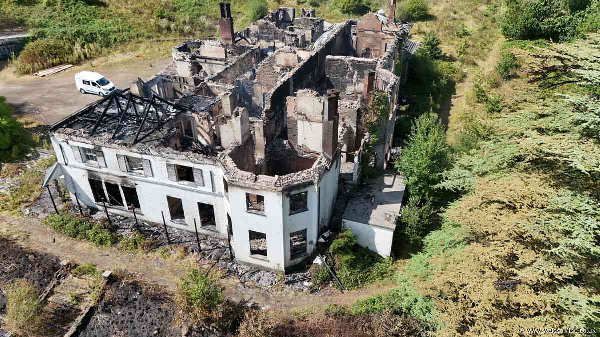 Police issue update over fire which gutted Neath Valley manor house