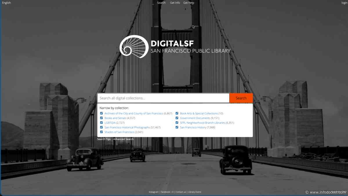 San Francisco Public Library (SFPL) Launches New Platform For DigitalSF Digital Archive, Access to Online Resource is Free to Public