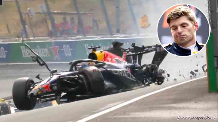 [VIDEO] Rápido adiós: Verstappen se estrelló en el inicio del GP de Países Bajos