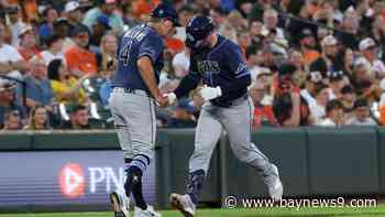 Beavers leads off 10th with pinch double to lift the Orioles past the Rays, 3-2