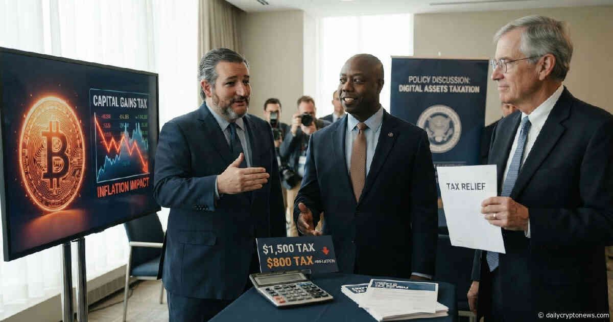 Senators Ted Cruz, Tim Scott push to ease Bitcoin capital gains tax burden