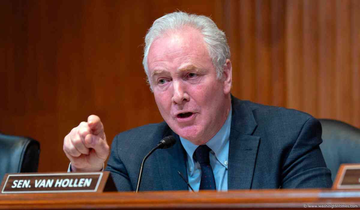 'Testing the waters': Sen. Chris Van Hollen weighing run for president