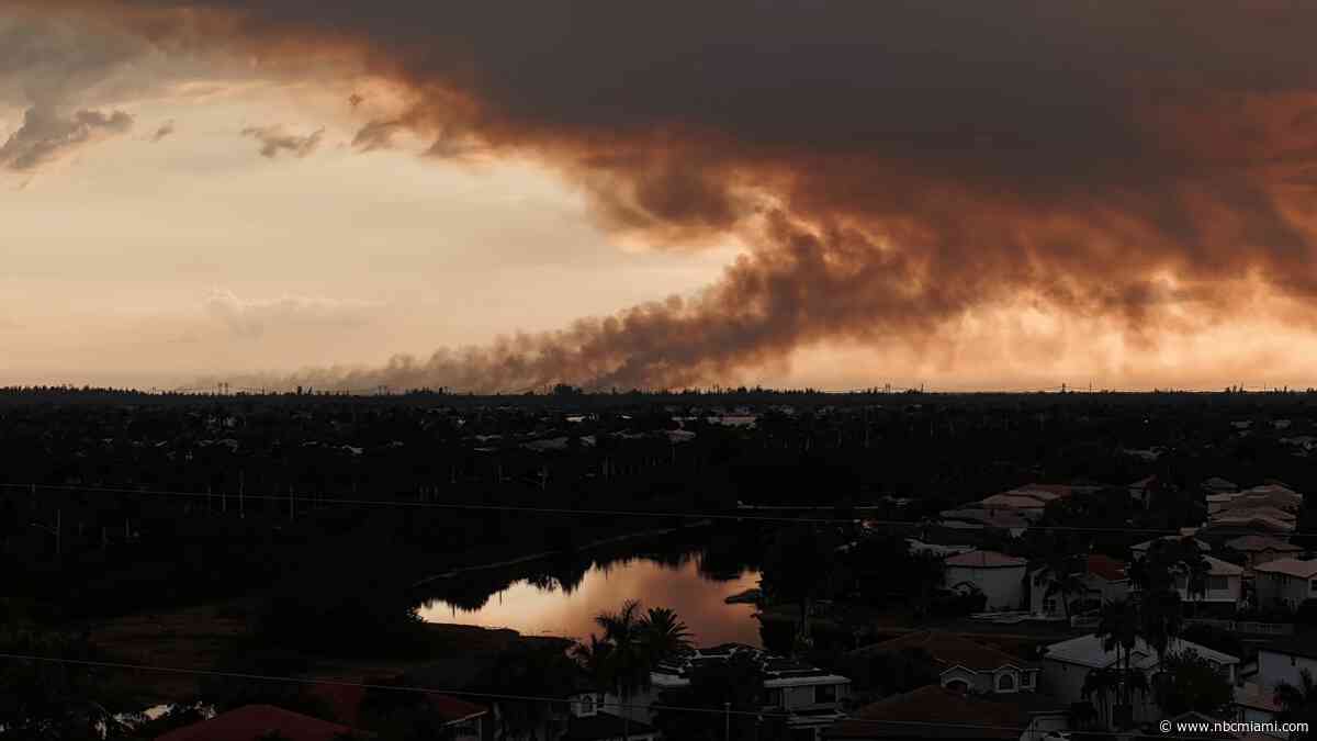 Crews work to contain 2 wildfires in Everglades National Park