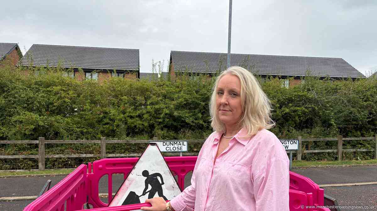 A road in Salford is slowly sinking into the sewers - and no one is doing a thing about it