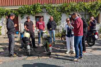 Moped-Gottesdienst in Großschirma: Simson-Kult und Glauben verbinden Menschen
