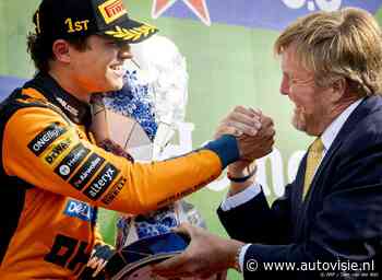 Koning reikt beker van laatste Dutch GP uit aan Norris