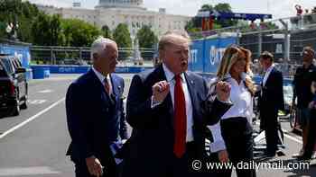 Donald Trump takes center stage as he greets IndyCar stars at historic Freedom 250 Grand Prix ahead of leading lap of honor
