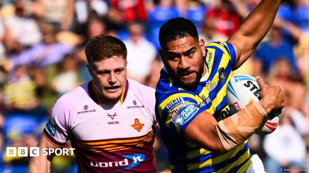 Warrington hang on to beat Giants in try-fest
