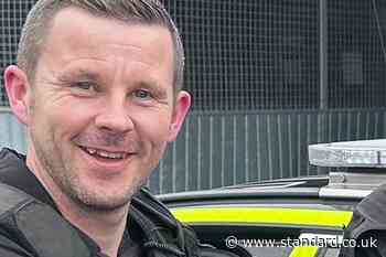 Officer killed in wrong-way A66 crash was ‘our hero’, family says