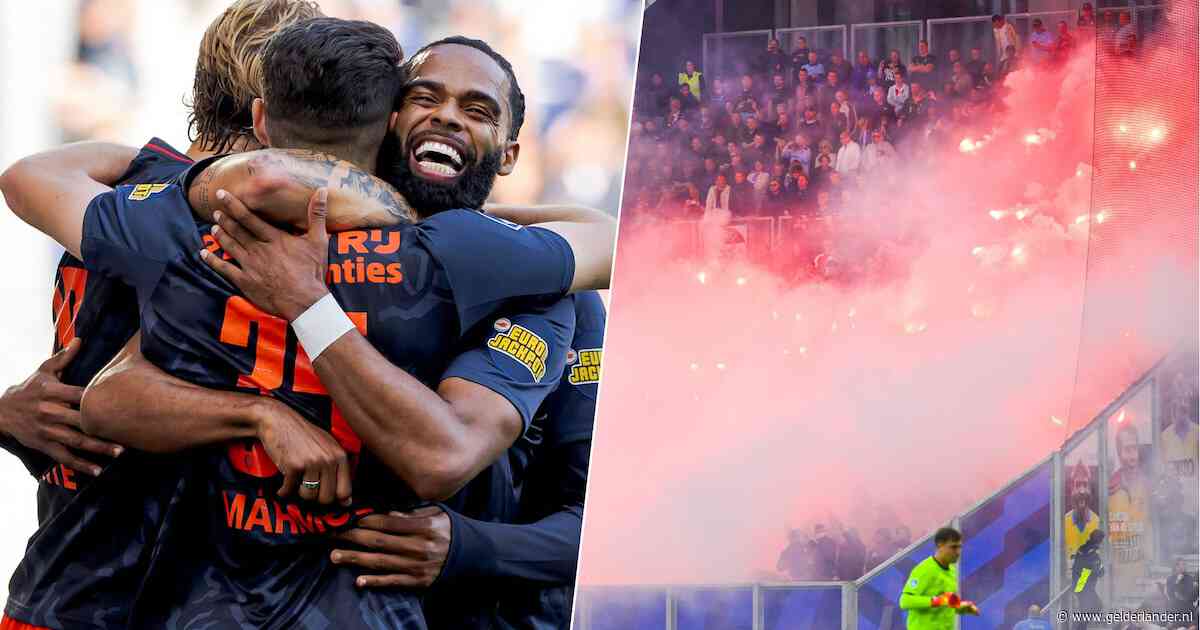 Feyenoord boekt doelpuntrijke zege in door vuurwerk ontsierd duel met Cambuur