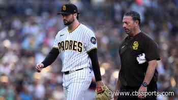 Padres' Casey Mize exits with ankle sprain after slipping down dugout steps in just fourth start since trade