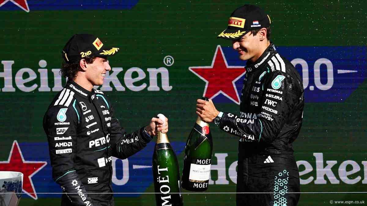 Russell plays down Mercedes' team orders