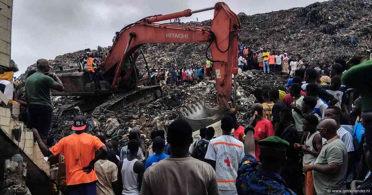 Vuilnisbelt in Guinee stort in door zware regenval: tientallen doden en gewonden