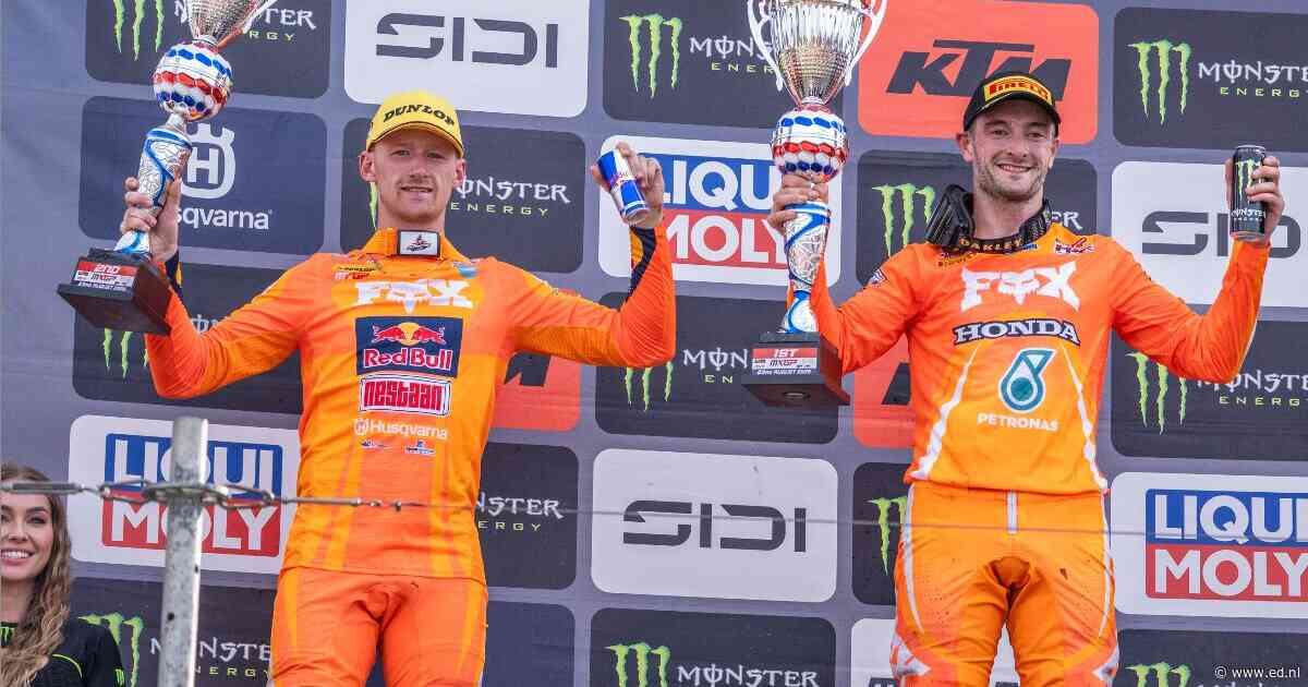 Kay de Wolf maakt de dag van WK-leider Jeffrey Herlings ‘zwaar’: ‘Het ging af en toe hard tegen hard’