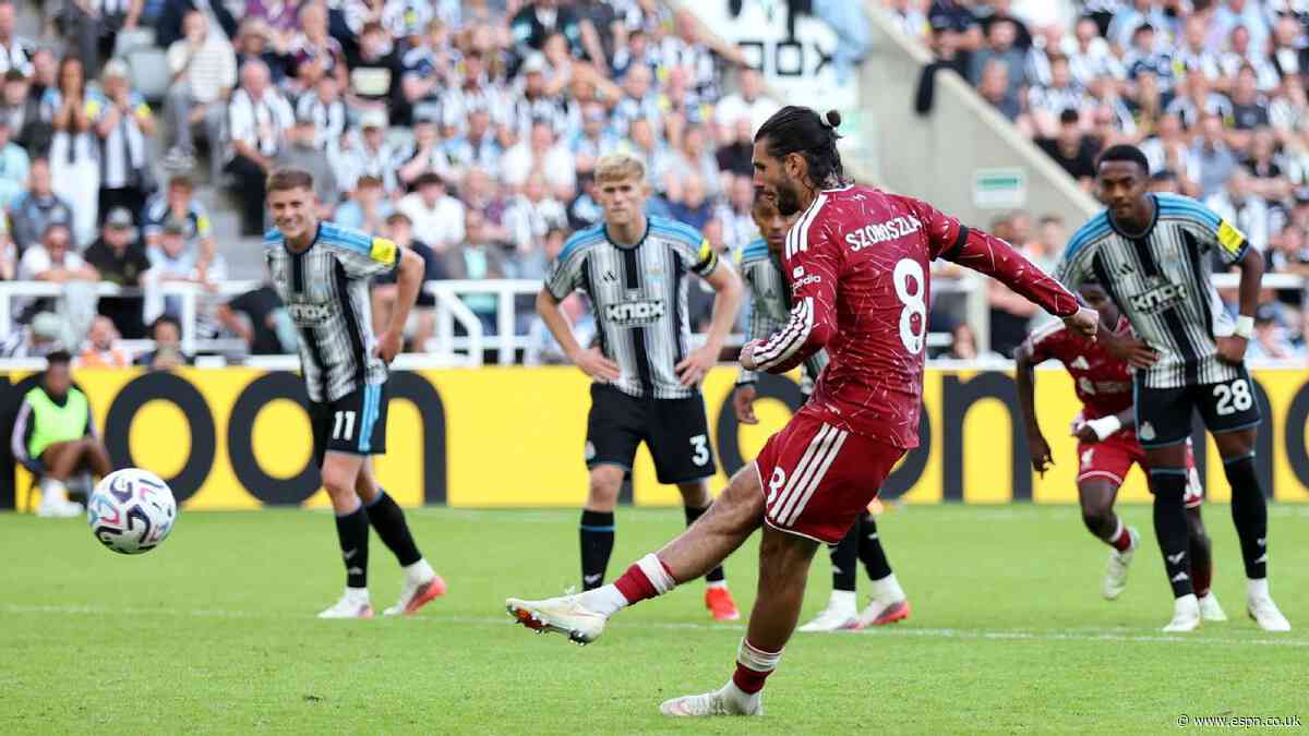 Newcastle 2-2 Liverpool: Dominik Szoboszlai scores last-gasp penalty as points shared at St. James Park