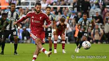 Newcastle vs. Liverpool: Iraola's men salvage point with late penalty in Premier League thriller - as it happened