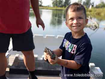 Youth anglers enjoy fishing at Cannonball Prairie Metropark